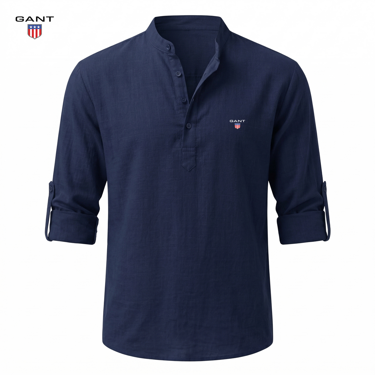 Casual Henley-skjorte