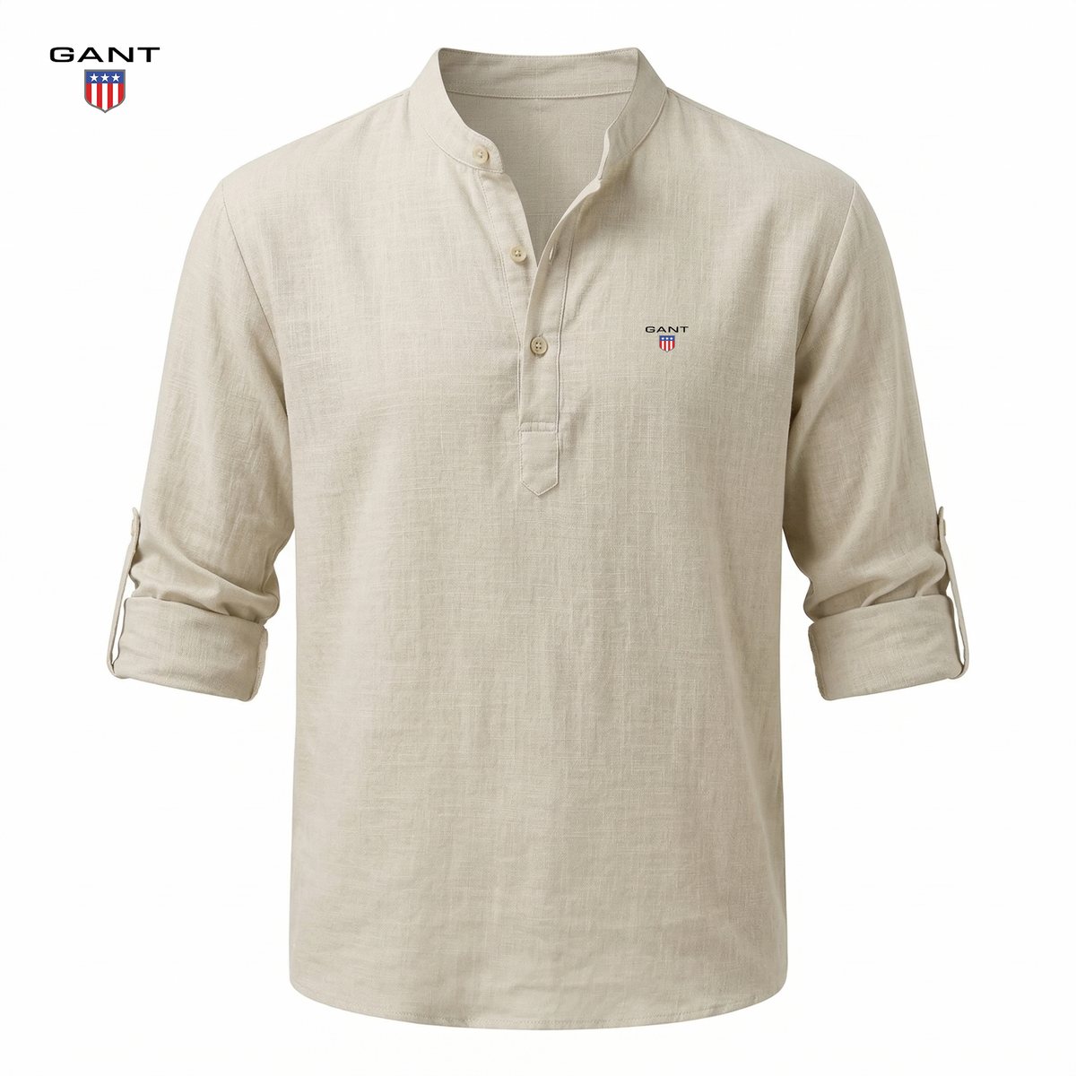 Casual Henley-skjorte
