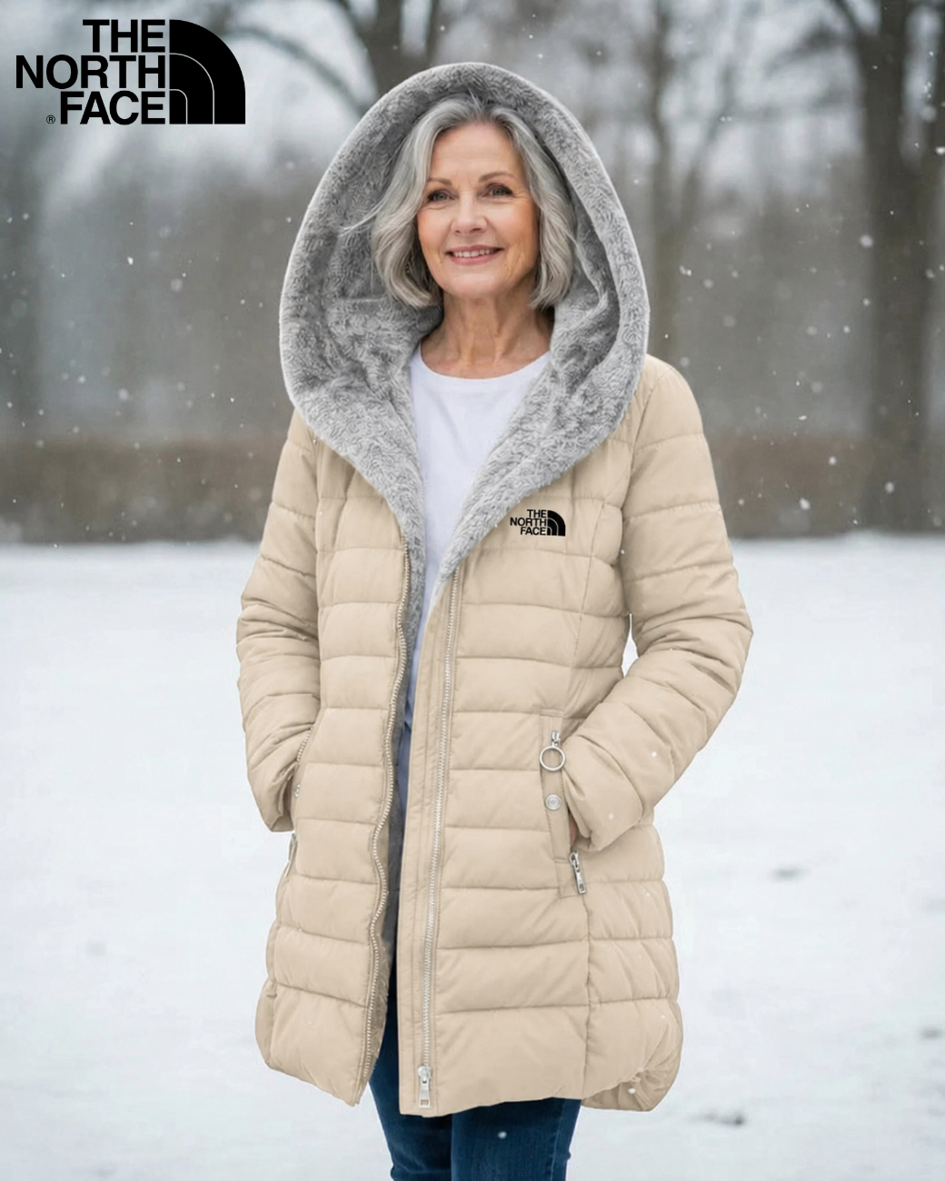 TNF - Fôret vattert kåpe med fleece