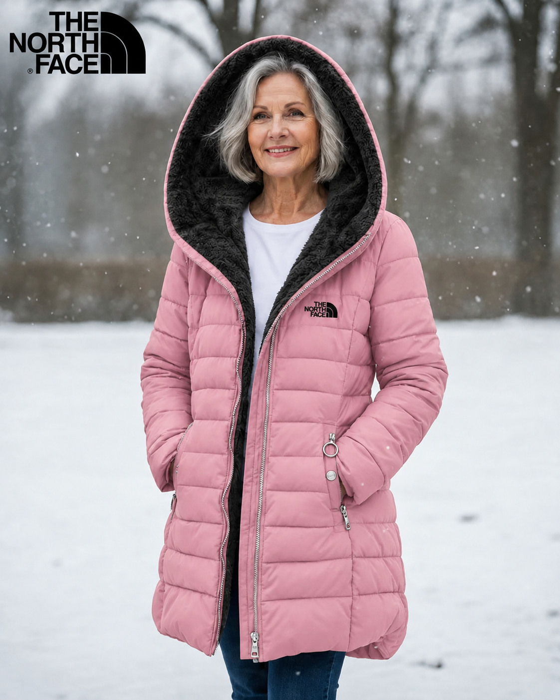 TNF - Fôret vattert kåpe med fleece
