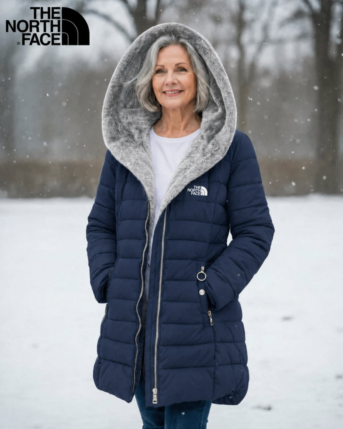 TNF - Fôret vattert kåpe med fleece